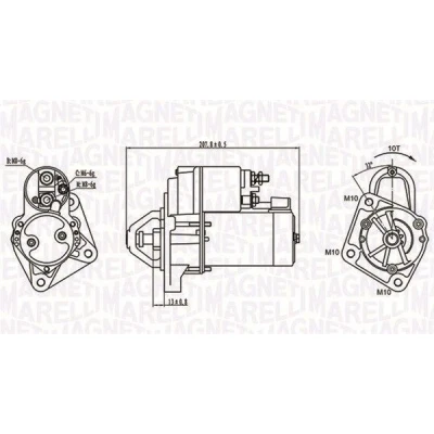Bilde av MAGNETI MARELLI 063721289010 Starter 12 1,1 10 FORD: FIESTA 5