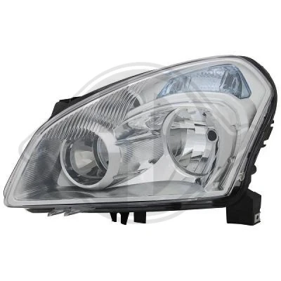 Bilde av DIEDERICHS 6045881 Frontlykter venstre H7/H7 for høyrekjøring med elektromotor NISSAN: Qashqai / Qashqai+2 I