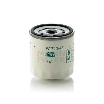 Bilde av MANN FILTER W 712/43 Oljefilter 3/4 16 UNF med en retursperreventil Påskruingsfilter FORD: FIESTA 6, 5, Escort SKODA: Felicia 1 Pickup