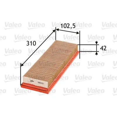 Bilde av Luftfilter nissan, opel, renault, vauxhall OE 1654600Q0A, 16546 00Q0A, 1654600Q0C