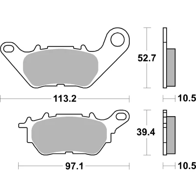 Bilde av BREMBO Carbon Ceramic, Road Bremseklosser bak 07YA53CC
