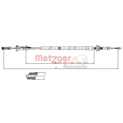 Bilde av METZGER 10.0904 Gasskabel COFLE