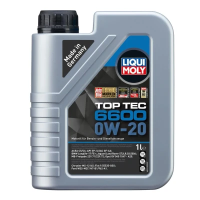 Bilde av Liqui Moly Top Tec 6600 0W 20 1l Motorolje 21410 BMW: 3 Touring, Sedan, 1 Hatchback, TOYOTA: Avensis III Stasjonsvogn, RAV4 IV SUV