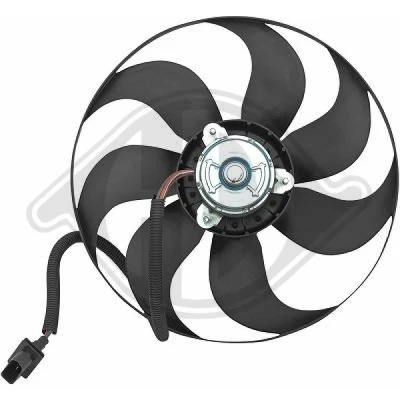 Bilde av DIEDERICHS DCL1211 Kjølevifte 345 12 uten kjølerlufteramme (kant) holder, med elektromotor Climate VOLKSWAGEN: Polo IV Hatchback