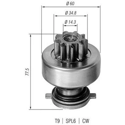 Bilde av MAGNETI MARELLI 940113020114 Lite tannhjul, starter