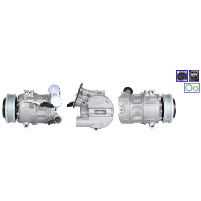 Bilde av LUCAS ACP01204 Kompressor PAG 46 YF R134a, R1234yf