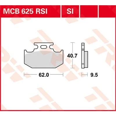 Bilde av TRW Sinter Offroad Racing MCB625RSI Bremseklosser