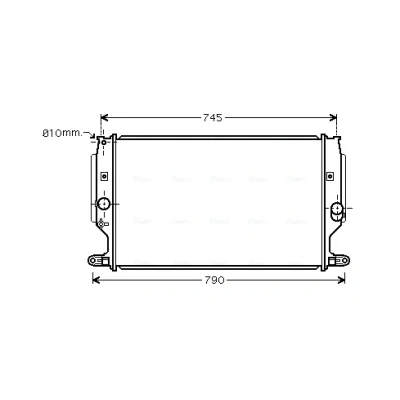 Bilde av Radiator AVA QUALITY COOLING TO2402