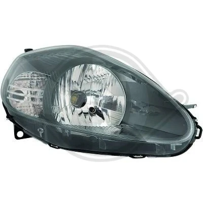 Bilde av DIEDERICHS 3456181 Frontlykter venstre H4 med motor for høydejustering hovedlys ABARTH: Grande Punto