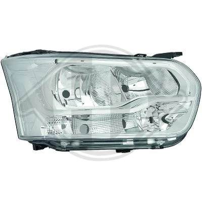 Bilde av DIEDERICHS 1457082 Frontlykter høyre H7/H1, H15 LED med kjørelys motor for høydejustering hovedlys