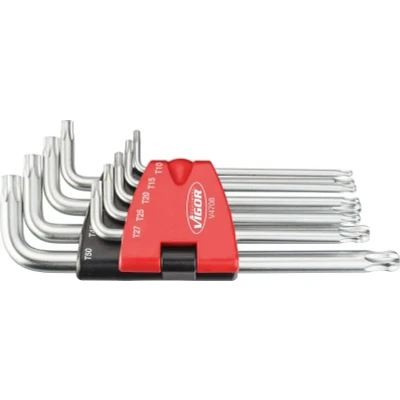 Bilde av VIGOR V4708 Skrutrekkersett 9 innvendig torx i plastholder
