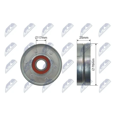 Bilde av Strammerull, kilerem med ribber, audi,skoda,vw, 078 903 133 AB, B, T, 078903133AB, 078903133B, 078903133T