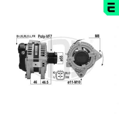 Bilde av Dynamo, toyota camry sedan, rav 4 iii, 27060 28300, 28301, 28310, 28311