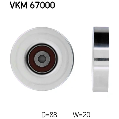 Bilde av Styrerulle, kilereim SKF VKM 67000