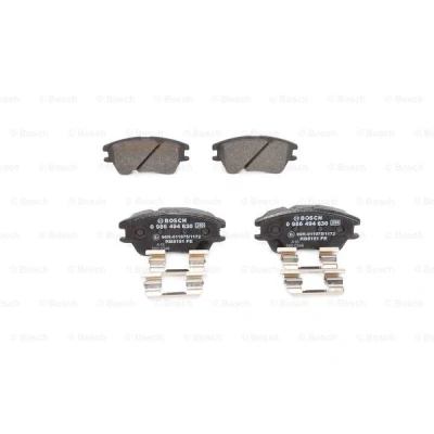Bilde av BOSCH 0 986 494 630 Bremseklosser Low Metallic med akustisk slitasjevarsel antihyle blikk fjær