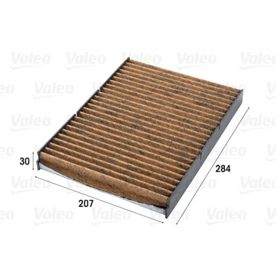 Bilde av VALEO 701016 Kupéfilter aktivkullfilter med polyfenol, soppdrepende virning, antiallergisk virkning 284 207 30 CLIMFILTER SUPREME