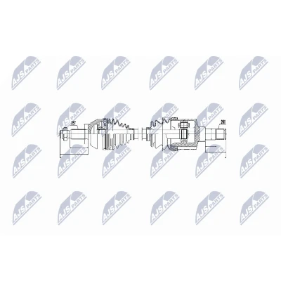 Bilde av NTY NPW FR 053 Drivaksel framaksel FORD: Transit Connect Mk1 Van