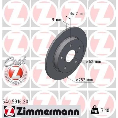 Bilde av Bremseskive, Bakaksel, suzuki swift v, 55611 68R00