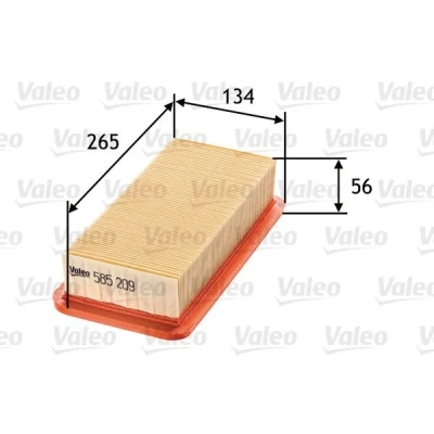 Bilde av VALEO 585209 Luftfilter 56 134 265 Filterinnsats HYUNDAI: ACCENT 3 Stufenheck, 3, KIA: RIO 2