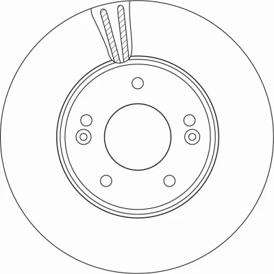 Bilde av TRW DF6966 Bremseskiver 288 25 5 114,3 ventilert spraylakkert KIA: Proceed, Ceed III Sportswagon, HYUNDAI: i30 Hatchback