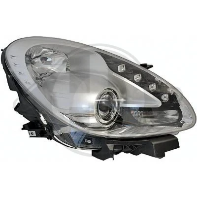 Bilde av DIEDERICHS 3042080 Frontlykter høyre H7, H7/H1, H1 med motor for høydejustering hovedlys ALFA ROMEO: Giulietta Hatchback