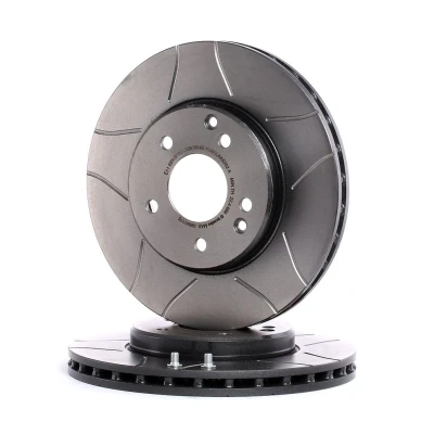 Bilde av BREMBO MAX LINE 09.8411.75 Bremseskiver 288 25 5 innvendig ventilert, med sliss belagt høy karbon skruer MERCEDES BENZ: C Klasse T modell
