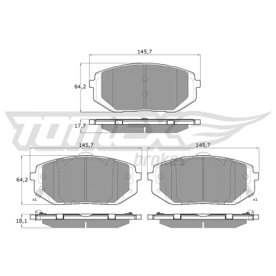 Bilde av TOMEX brakes TX 52 54 ABS sensor framaksel aktiv 1300mm PEUGEOT: 407 SW, Sedan, CITROËN: C6 C5 III Stasjonsvogn, 3
