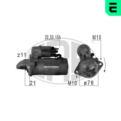 Bilde av ERA 220457A Starter 12 2,2 11 BMW: 5 Touring, 3 Sedan, Touring