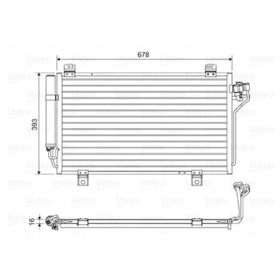 Bilde av VALEO 814195 Kondensator med tørker Aluminium 393