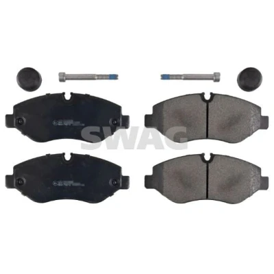 Bilde av SWAG 10 91 6710 Bremseklosser framaksel klargjort for slitasjeindikator med festemateriell MERCEDES BENZ: Vito Minibuss, Tourer