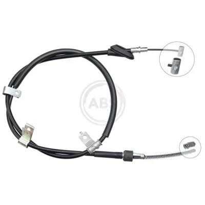 Bilde av A.B.S. K18857 Bremsekabel 1635 Trommelbrems for høyre/venstre ratt SUZUKI: Liana Hatchback