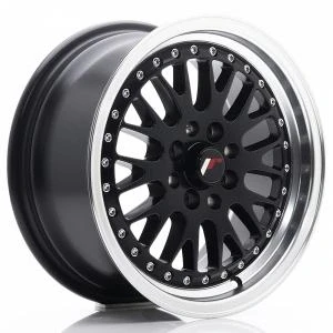 Bilde av Japan Racing JR10 Matt Black Machined LIP 8x15 4/100 ET20 B74.1