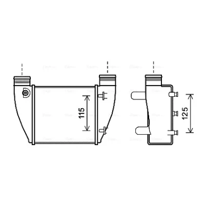 Bilde av Intercooler AVA QUALITY COOLING AI4364