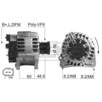 Bilde av Dynamo, audi,ford,opel,seat,skoda,vw, 028 903 E, 029 G, GX, 030 A, 030, 038 018 Q, 0