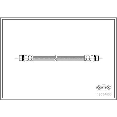 Bilde av CORTECO 19034950 Bremseslange bakaksel 215 M10X1 PEUGEOT: 207 Hatchback, 208 I CITROËN: C3 Picasso