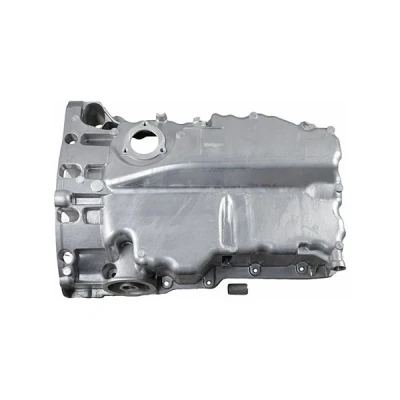 Bilde av METZGER 7990161 Bunnpanne med oljeplugg hull for oljenivåmåler, uten oljekartetning presstøpt aluminium VOLKSWAGEN: Golf 7, CADDY 4 Kombi