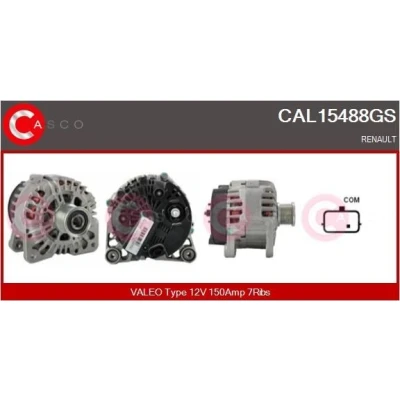 Bilde av CASCO CAL10276AS Dynamo 12V 120A OPEL: Astra H Caravan, Hatchback, Combo C Varebil / Stasjonsvogn