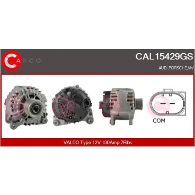 Bilde av CASCO CAL10217AS Dynamo 12V 120A AUDI: A4 B5 Sedan, VOLKSWAGEN: Passat Stasjonsvogn