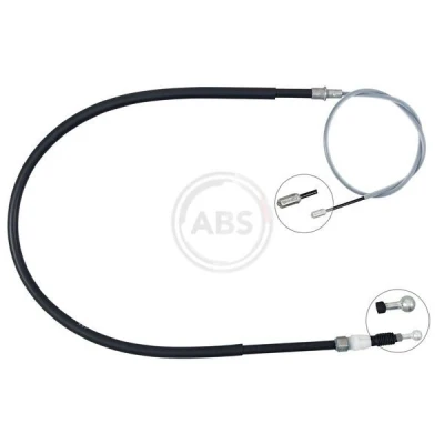 Bilde av Kabel, parkeringsbremse, Høyre bak, Bakre venstre seat OE 5Q0 609 721AR, 5Q0609721AR