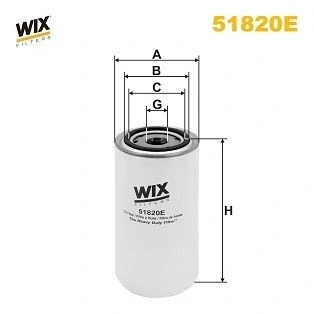Bilde av WIX FILTERS 51820E Oljefilter 1 12 UNF Påskruingsfilter