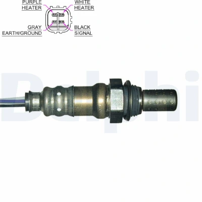 Bilde av DELPHI ES20059 12B1 Lambdasonde planarsonde, oppvarmet TOYOTA: Corolla VIII Compact, Stasjonsvogn, Sedan, LEXUS: GS II
