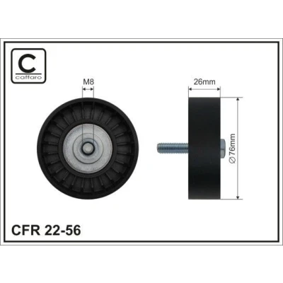 Bilde av Styrerulle, kilereim CAFFARO 22 56