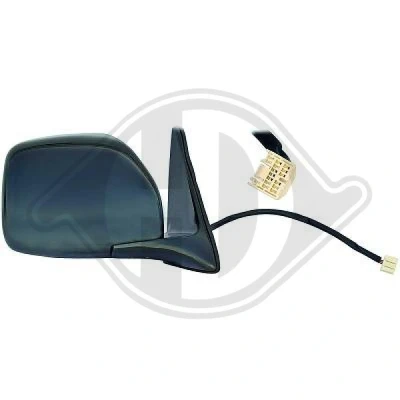 Bilde av Sidespeil Diederichs 6672325 venstre svart konveks, for elektrisk speiljustering TOYOTA: Land Cruiser Prado 90