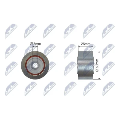 Bilde av Løpehjul, kilerem, citroën,fiat,peugeot, 1613838680, 5751.92, 5751.95, 9644759580, 9644788580