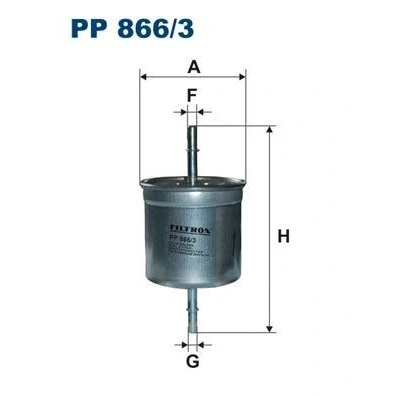 Bilde av FILTRON PP 866/3 Drivstoffilter ledningsfilter 8 VOLVO: V70 2, XC90 I, S60 I