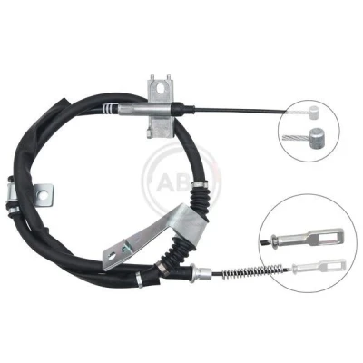Bilde av A.B.S. K10078 Bremsekabel 1280 Skivebrems SSANGYONG: Actyon Sports I Pick up, Kyron