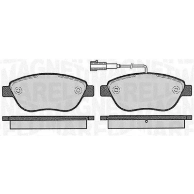 Bilde av Bremseklosser sett, Framaksel, abarth,fiat,lancia,opel, 1605157, 1605181, 425408, 425409, 51928528, 71752990, 71754803, 71770106, 717709