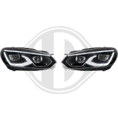 Bilde av Sett hovedfrontlys, Foran, på begge sider Diederichs 2215986 vw golf vi, cabriolet van variant vi