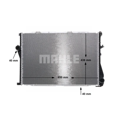 Bilde av MAHLE ORIGINAL CR 295 000S Radiator for kjøretøy med/uten klimaanlegg 650 438 34 med hurtigkoplinger Kjøleribber loddet BMW: 5 Sedan, 7, Touring