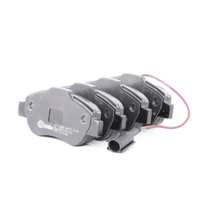 Bilde av BREMBO P 23 107 Bremseklosser inkl. slitasjevarselkontakt med bremsecaliperskruer tilbehør FIAT: 500 Hatchback, C Cabrio, Panda II Hatchback